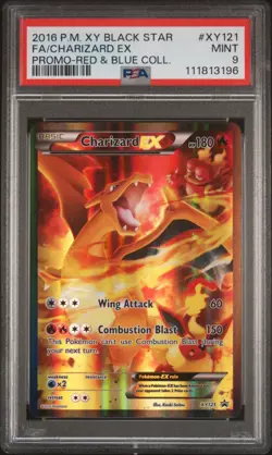 Charizard EX XY121 PSA 9 XY Black Star Promo Red Collection Pokemon Card ZY9 - Image 1