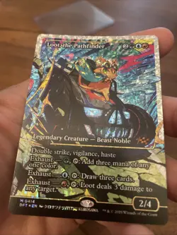 Loot, the Pathfinder (Showcase) (Fracture Foil) Aetherdrift Foil - Image 2