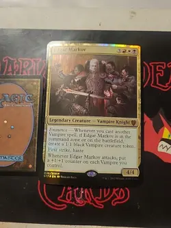 Magic The Gathering Commander 2017 "Edgar Markov" 38/309 Oversized MYTHIC NM - Image 1