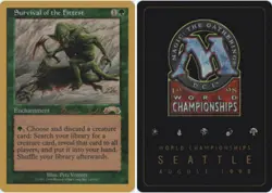 Survival of the Fittest - Brian Selden - 1998 ~ Near Mint World Championship G M - Image 1