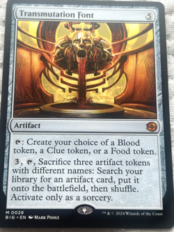 MTG (OTJ) The Big Score - Transmutation Font - Mythic 0028 - NM - Image 1