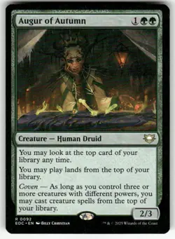 AUGUR OF AUTUMN #92 MTG COMMANDER: EDGE OF ETERNITIES - Image 1