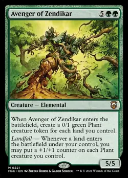 1x Avenger of Zendikar - Ripple Foil NM-Mint, English Commander: Modern Horizons - Image 1