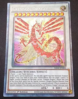 YuGiOh! Crimson Dragon RA04-EN061 Collector's Rare - Near Mint - Image 2