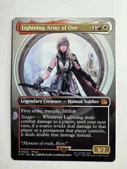Lightning, Army of One (0320) (Borderless) Final Fantasy Regular - Image 1