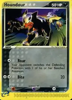 Pokemon Card - Dragon 59/97 - HOUNDOUR (common) - NM - Image 1
