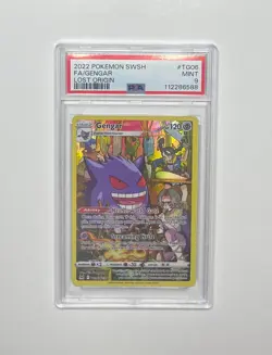 PSA 9 Gengar TG06/TG30 Trainer Gallery 2022 Pokemon Lost Origin Full Art - Image 1