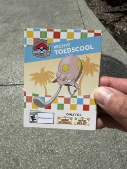 Exclusive Pokemon Worlds Anaheim 2025 Toedscruel Code Scarlet or Violet Game - Image 1