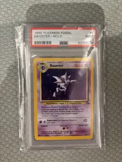 1999 Pokemon English Fossil Holo HAUNTER #6 PSA 9 - Image 1