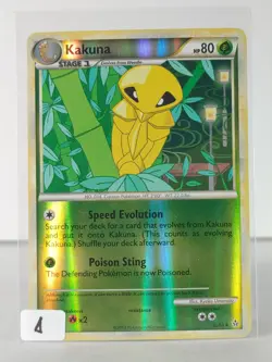 Kakuna - HS Unleashed - 32/95 - reverse holo - Pokemon TCG - Uncommon - " A " - Image 5