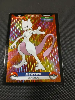 Pokemon 2024 Crealaser Database Peru Holo Mewtwo 150 US Seller - Image 1