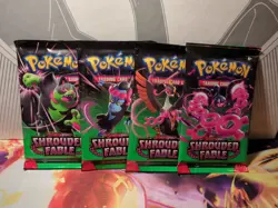 Pokemon Shrouded Fable Sealed Booster Packs (X4) - All Pack Arts - New & Sealed - Image 1