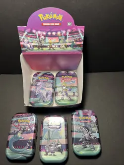 Lot Of 5 Pokemon Galar Power Mini Tins C22 w/ Display Evolving Skies / F. Strike - Image 1