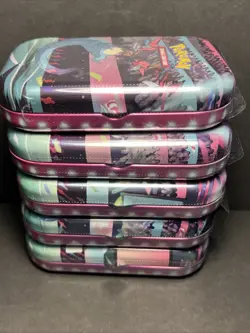 Lot Of 5 Pokemon Galar Power Mini Tins C22 w/ Display Evolving Skies / F. Strike - Image 5