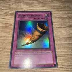 YUGIOH HORN OF HEAVEN ULTRA RARE NM MRD-130 NORTH AMERICAN PRINT - Image 1