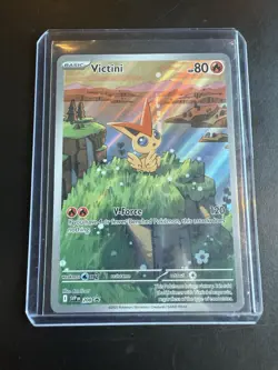 Pokemon Black Bolt / White Flare Victini SVP 208 Promo Illustration Rare NM 🔥 - Image 1