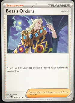 Boss's Orders (Ghetsis) 172/193 Rare Non-Holo Paldea Evolved - Pokemon TCG - Image 1