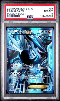 2013 POKEMON BW PLASMA BLAST DIALGA #99 ULTRA RARE PSA 8 NM #114490073 - Image 1