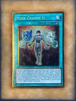 Yugioh Mask Change II PGL3-EN086 Gold Rare 1st Ed NM - Image 1