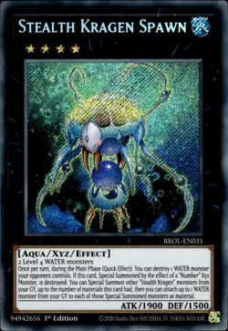 Stealth Kragen Spawn - Secret Rare 1st Edition BROL-EN031 - NM - YuGiOh - Image 1