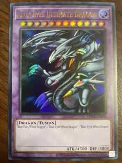 Yu-Gi-Oh TCG Blue-Eyes Ultimate Dragon LDK2-ENK40 Unlimited Ultra Rare Near Mint - Image 1