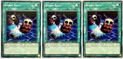 3 x SS03-ENB20 Worm Bait - Common 1st Edition Near Mint YuGiOh Card - Image 1