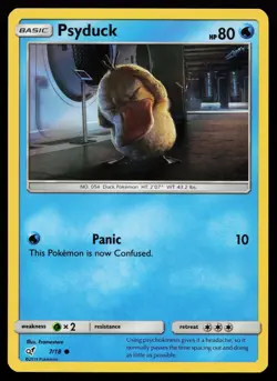 Psyduck (Holo Common) 7/18 Common Detective Pikachu Pokemon Card - Image 1