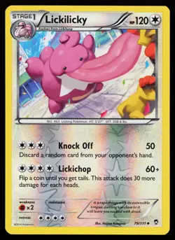 Lickilicky 79/111 Uncommon XY - Furious Fists Reverse Holo Pokemon Card - Image 1