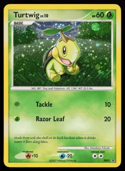 Turtwig DP01 Promo Diamond and Pearl Promos Pokemon Card - Image 1