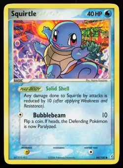 Squirtle 64/100 Common Crystal Guardians Non Holo Pokemon Card - Image 1