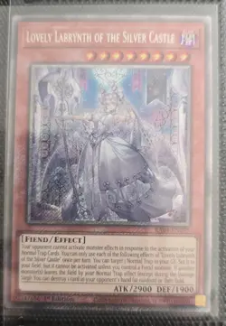 RA04-EN295 Lovely Labrynth of the Silver Castle Platinum Secret Rare 1st YuGiOh - Image 1