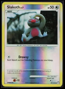 Slakoth 99/123 Yuko Morii Mysterious Treasures Reverse Holo Pokemon Card - Image 1