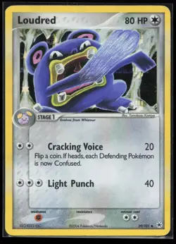 Loudred 39/101 Uncommon Hidden Legends Reverse Holo Pokemon Card - Image 1