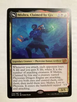 1x MTG Mishra, Claimed by Gix 216 The Brothers' War NM Magic the Gathering - Image 1