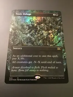 MTG Double Masters #345 Toxic Deluge Borderless Foil - Image 1