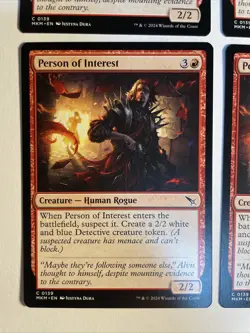 4x Mtg Murders At Karlov Manor Person Of Interest NM/M Magic The Gathering - Image 2