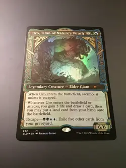 MTG Secret Lair #222 Uro, Titan of Nature's Wrath Showcase Foil NM - Image 1