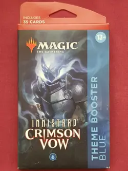 Magic The Gathering INNISTRAD CRIMSON VOW BLUE THEME BOOSTER PACK MTG - Image 1