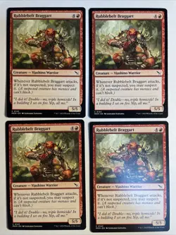 4x Mtg Murders At Karlov Manor Rubblebelt Braggart NM/M Magic The Gathering - Image 1