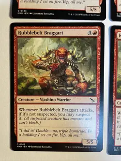 4x Mtg Murders At Karlov Manor Rubblebelt Braggart NM/M Magic The Gathering - Image 2