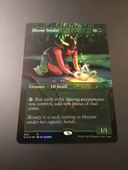 MTG Secret Liar #284 Bloom Tender Borderless Foil NM - Image 1