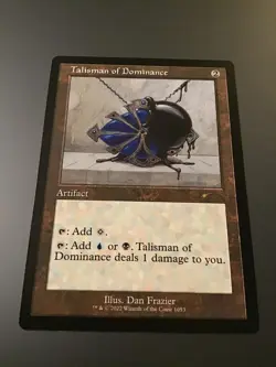 MTG Secret Lair #1053 Talisman of Dominance Retro Frame - Image 1