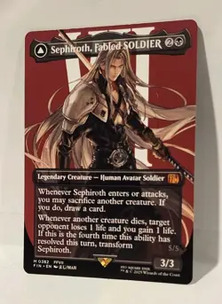 MTG - Sephiroth, Fabled SOLDIER / One Wing - Final Fantasy Regular 382 - Image 2