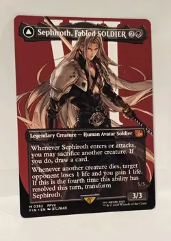 MTG - Sephiroth, Fabled SOLDIER / One Wing - Final Fantasy Regular 382 - Image 3