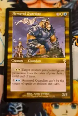 Armored Guardian 🇬🇧 Invasion Nm Magic the Gathering Mtg Card Rare 2000 Og - Image 1