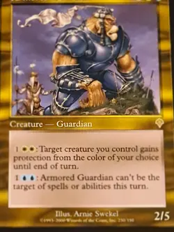 Armored Guardian 🇬🇧 Invasion Nm Magic the Gathering Mtg Card Rare 2000 Og - Image 4