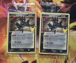 Pokemon Greninja Gold Star Holo Promo SWSH144 Celebrations Black Star SEALED X2 - Image 3