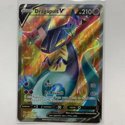 Dragapult V 183/192 Rebel Clash Holo Full Art Pokemon TCG Card - Mint - Image 1