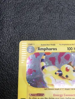 B6 Ampharos HOLO 2/165 Expedition Base Set RARE Pokemon Card 2002 - Image 2