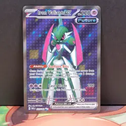 Iron Valiant ex 225/182 Paradox Rift Ultra Rare Full Art Pokemon TCG - Image 1